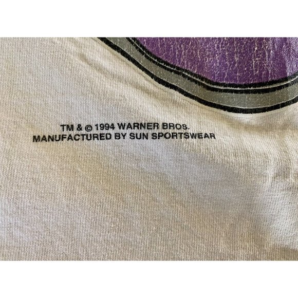 Looney Tunes 1994 Sun Sportswear Large Shirt Vintage Daffy Duck Tweety Bugs READ - Picture 2 of 16